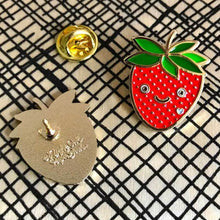 Load image into Gallery viewer, Happy Strawberry Cute Enamel Pin